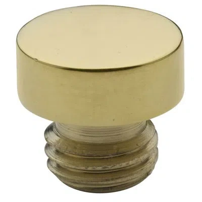 Baldwin Button Tip For Radius Corner Hinge In Lifetime Polished Brass