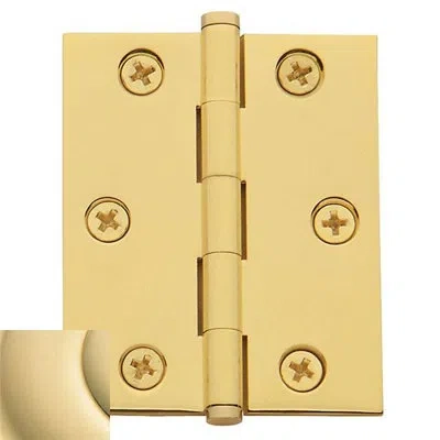 Baldwin Cabinet Square Mortise Hinge In Gold