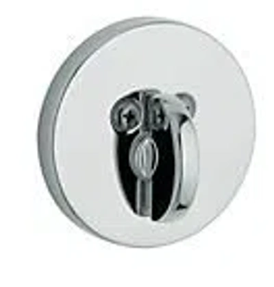 Baldwin Contemporary Single Cylinder Patio Deadbolt For 2-1/8" Bore Hole In Polished Chrome