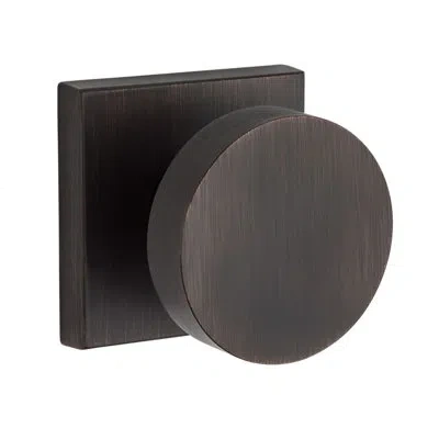 Baldwin Contemporary Single Dummy Door Knob In Venetian Bronze