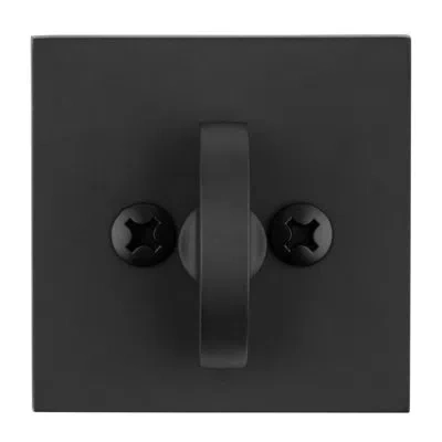 Baldwin Contemporary Square Single Cylinder Deadbolt Featuring Smartkey In Satin Black