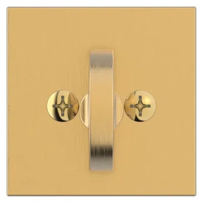 Baldwin Contemporary Square Single Cylinder In Satin Brass