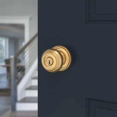 Baldwin Entry Lifetime (pvd) Satin Brass Round