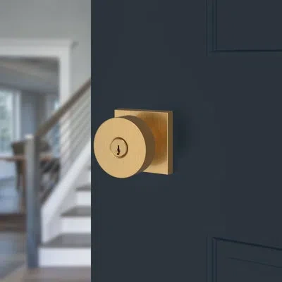 Baldwin Entry Lifetime (pvd) Satin Brass Square