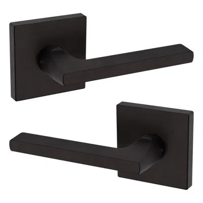 Baldwin Estate 5162 Double Dummy Door Lever With R017 Rose In Oil Rubbed Bronze