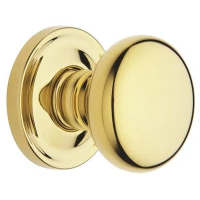 Baldwin Estate Classic Privacy (bed & Bath) Door Knob In Non-lacquered Brass
