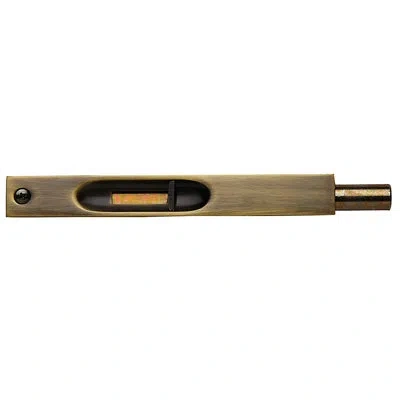 Baldwin Flush Bolt In Satin Brass And Black