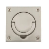 Baldwin Flush Ring Pull In Polished Chrome