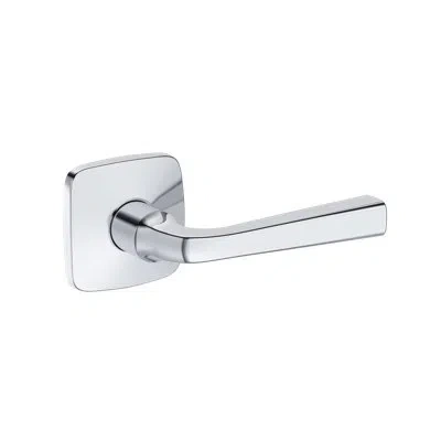 Baldwin Kingvale Half Dummy Lever With Soft Square Rose In Polished Brass