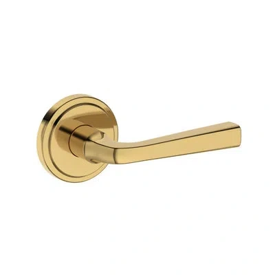Baldwin Kingvale Passage Lever With Stepped Round Rose In Polished Brass