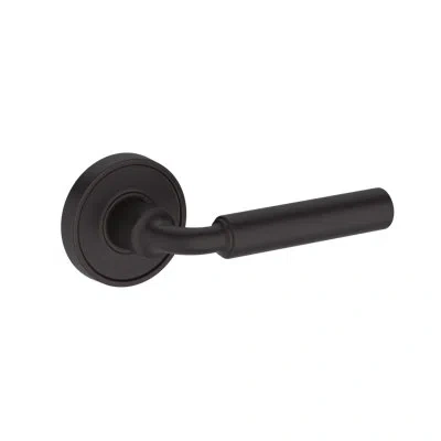 Baldwin La Conner Half Dummy Lever With Recessed Round Rose In Lifetime (pvd) In Venetian Bronze