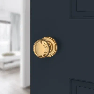 Baldwin Lifetime (pvd) Satin Brass Round