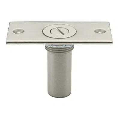 Baldwin Locking Dustproof Strike Catch In Lifetime Polished Brass