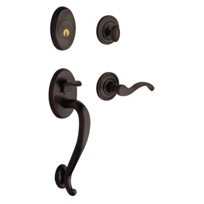 Baldwin Logan Dummy Handleset In Venetian Bronze