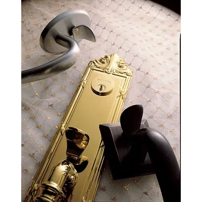 Baldwin Logan Handleset With Single Cylinder Deadbolt And Door And Rosette