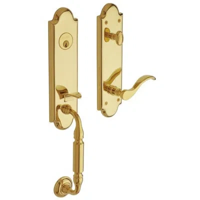 Baldwin Manchester Dummy Handleset In Lifetime Polished Brass