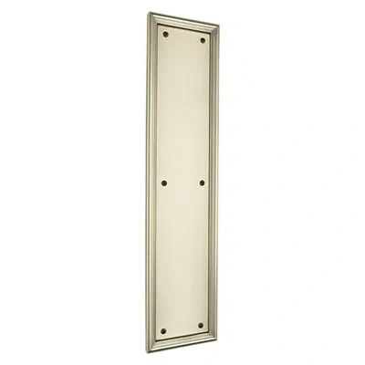 Baldwin Nashville Push Plate In Lifetime Polished Brass