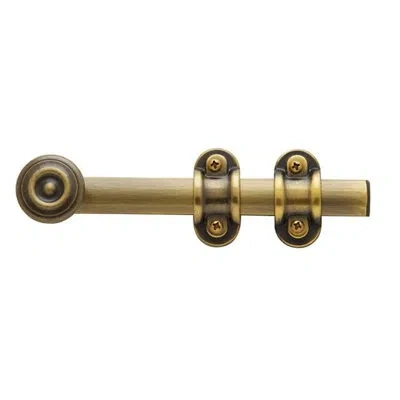 Baldwin Ornamental Heavy Duty Surface Bolt In Antique Brass