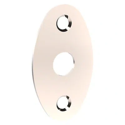 Baldwin Oval Emergency Release Trim Rose/rosette In Satin Black