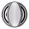 Baldwin Privacy Polished Chrome Egg In Polished Chrome