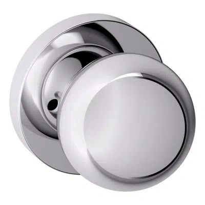 Baldwin Privacy Polished Chrome Round