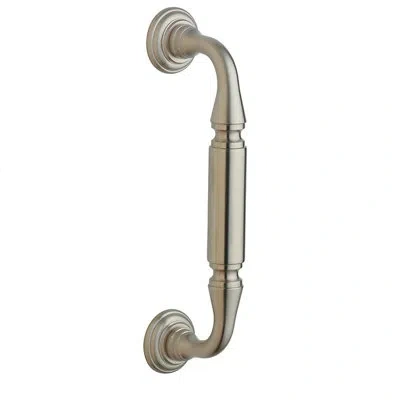 Baldwin Richmond Door Pull In Satin Nickel