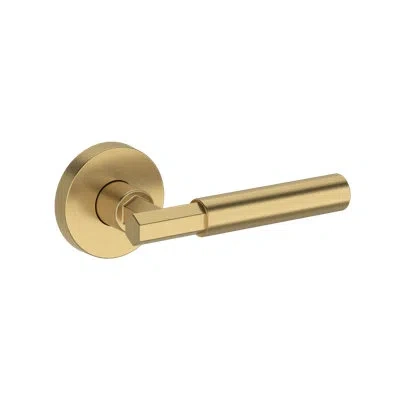Baldwin Riddling Full Dummy Lever With Contemporary Round Rose In Venetian Bronze