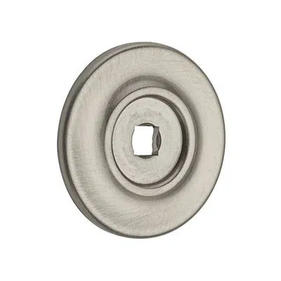 Baldwin Round Knob Backplate In Oil Rubbed Bronze