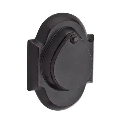 Baldwin Rustic Arch Single Cylinder Deadbolt With Smartkey In Dark Bronze