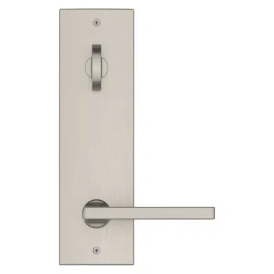 Baldwin Santa Cruz Emergency Egress Handleset In Satin Nickel