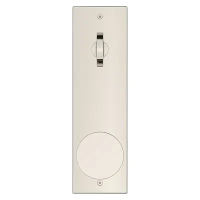 Baldwin Santa Cruz Handleset, Contemporary Knob In Polished Nickel