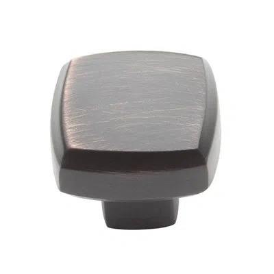 Baldwin Severin 1 1/4" Length Square Knob In Venetian Bronze