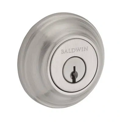 Baldwin Single Cylinder Deadbolt In Satin Nickel