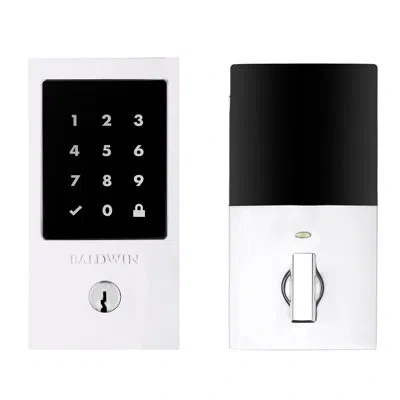 Baldwin Single Cylinder Smart Deadbolt Z-wave Technology In Polished Chrome