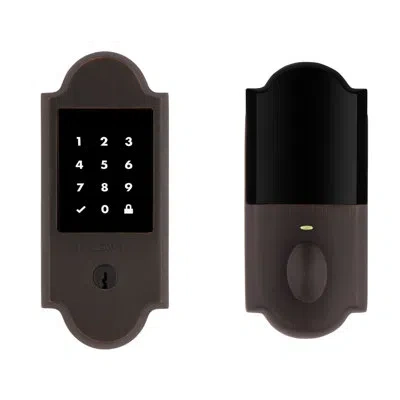 Baldwin Single Cylinder Smart Deadbolt Z-wave Technology In Venetian Bronze