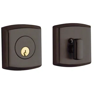 Baldwin Soho Single Cylinder Deadbolt In Venetian Bronze