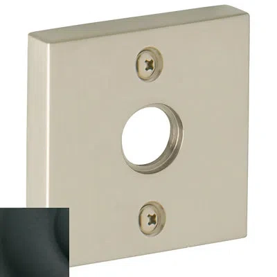 Baldwin Square Emergency Release Trim Rose/rosette In Satin Black