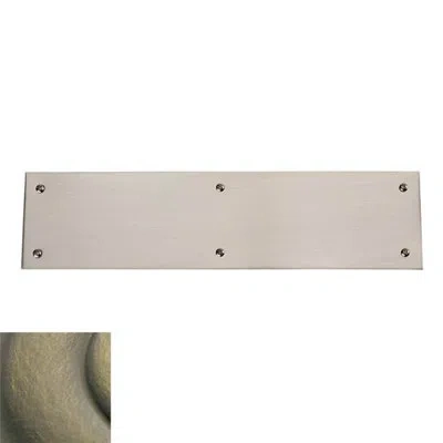 Baldwin Standard Push Plate In Antique Brass