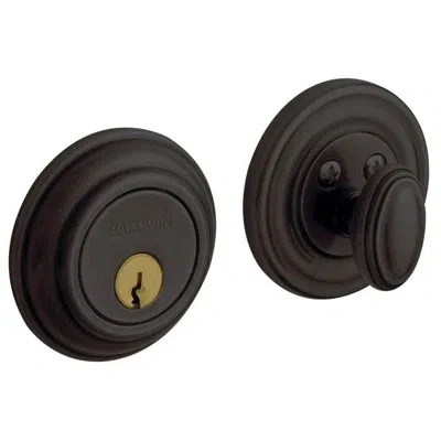 Baldwin Traditional 2.13" Single Cylinder Deadbolt In Oil Rubbed Bronze