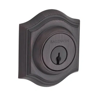 Baldwin Traditional Arch Single Cylinder Deadbolt With Smartkey In Venetian Bronze