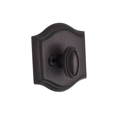 Baldwin Traditional Arch Single Cylinder Patio Deadbolt In Venetian Bronze