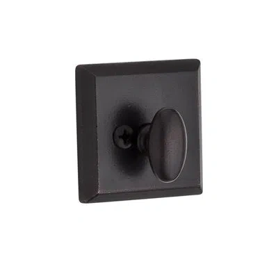Baldwin Traditional Square Single Cylinder Deadbolt In Venetian Bronze