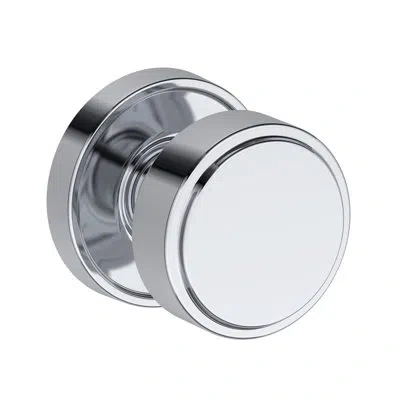 Baldwin Vashon Passage Knob With Recessed Round Rose In Polished Chrome