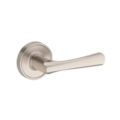 Baldwin Wyndcliff Half Dummy Lever With Recessed Round Rose In Satin Nickel