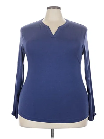 Pre-owned Baleaf Sports Long Sleeve Blouse In Blue