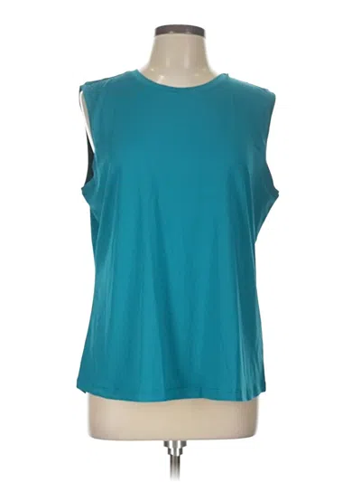 Pre-owned Baleaf Sports Sleeveless Top Teal Scoop Neck Tops In Blue