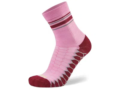 Balega Silver Mini-crew No Show Socks Shoes Candy Floss: Lg (us Men's Shoe 9.5-11.5 - Women's Shoe 11-13) In Pink