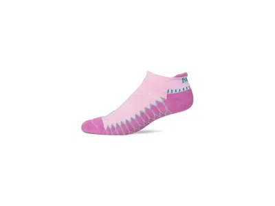Balega Silver No Show Crew Cut Socks Shoes Super Pink: Lg (us Men's Shoe 9.5-11.5 - Women's Shoe 11-13) In Multi