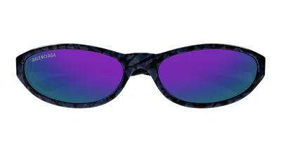 Balenciaga - Bb0007s-011 - Black / Violet In Multi