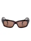 Balenciaga 0385 Sunglasses In Brown
